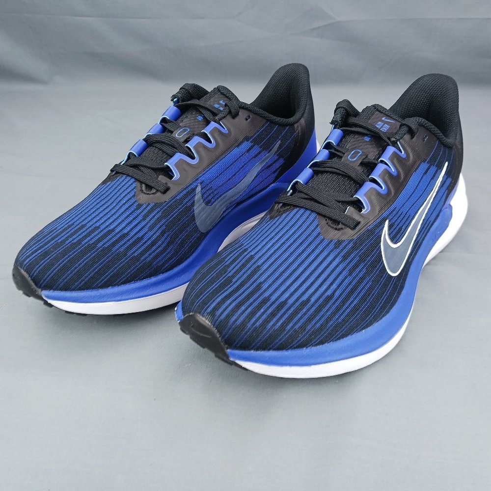Nike Air Winflo 9 Low Men's Running Shoes Black Blue White DD6203 004 Sizes 8-12 - Picture 4 of 10
